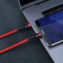 Baseus Type-C - Type-C Cafule Cable PD 2.0, QC 3.0, 60W, 3A, 1m, Red (CATKLF-G09)