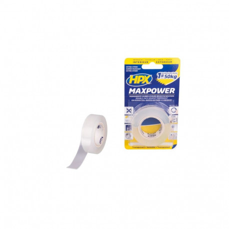 2-poolneteip läbipaistev 19mmx2m