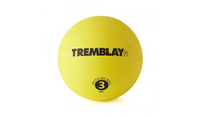 Weight ball TREMBLAY Medicine Ball 3kg D23cm Yellow for throwing