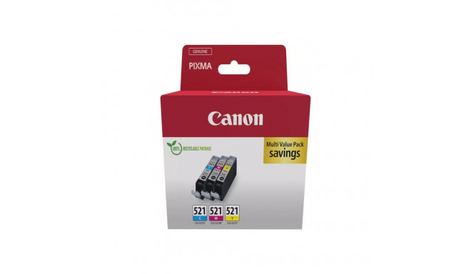 CANON CLI-521 tindikassettide komplekt C/M/Y
