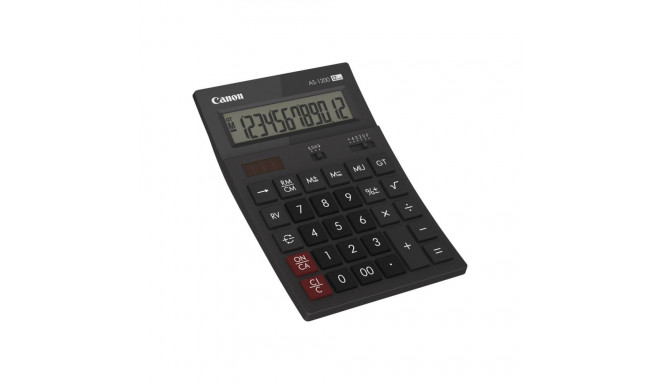 CANON AS-1200 12-stelliger mini table calculator solar+Batteriebetrieb Berechnungsfunktion mark-up R