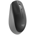 Logitech M190 Full-Size Wireless Mouse, RF Wireless, 1000 DPI, Mid Grey