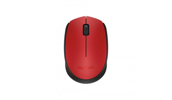 MOUSE COMP WIRELESS LOGITECH M171 RED