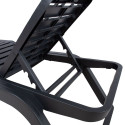 Deck chair SCIROCCO, dark grey