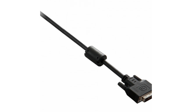 DVI-D Digitaalvideo Kaabel V7 V7N2DVI-10F-BLK Must 3 m