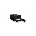 ICY BOX IB-563SSK 2x 5.25&quot; Storage drive tray Black