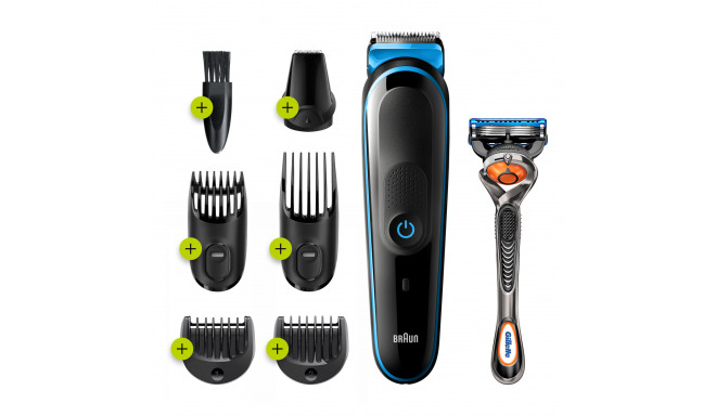 Braun MGK3245 hair trimmers/clipper Black, Blue 13