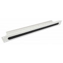 Intellinet 19&quot; Cable Entry Panel with Cable Tray 2-Pack, 2-Piece Set, 1U, with Brush Insert