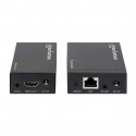 Manhattan HDMI 1080p over Ethernet Extender Kit, Up to 50m with Single Cat6 Cable, Tx &amp; Rx M