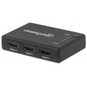 Manhattan HDMI Splitter 4-Port (Compact), 4K@30Hz, Displays output from x1 HDMI source to x4 HD disp