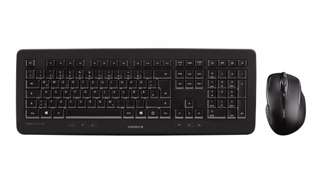 CHERRY DW 5100 keyboard Mouse included RF Wireless QWERTZ German Black