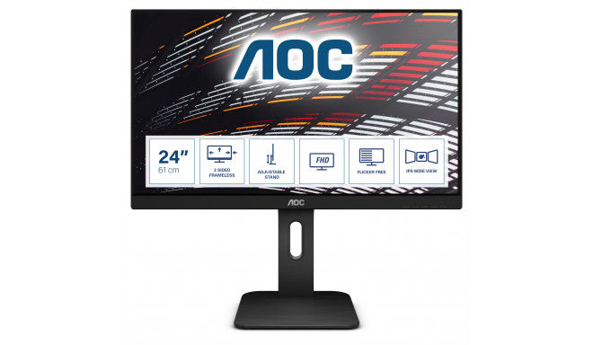 AOC P1 X24P1 computer monitor 61 cm (24&quot;) 1920 x 1200 pixels WUXGA LED Black