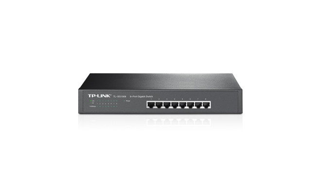 TP-Link TL-SG1008 network switch Unmanaged Gigabit Ethernet (10/100/1000) Black