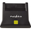 Nedis smart card reader USB 2.0, black