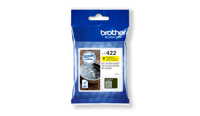 Brother LC422Y ink cartridge 1 pc(s) Original Yellow