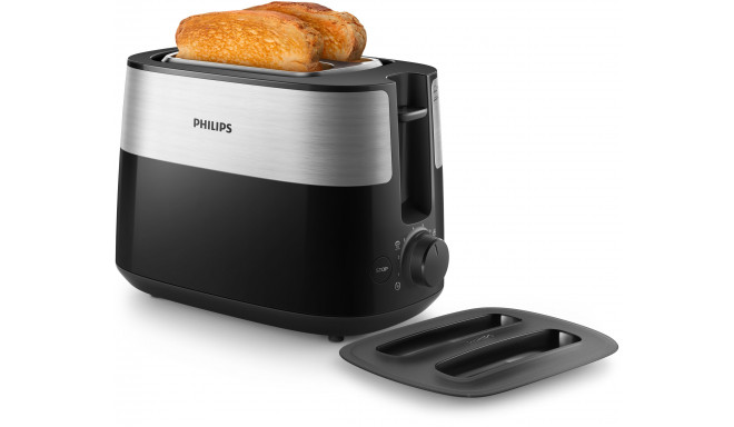 Philips Daily Collection HD2517/90 toaster 8 2 slice(s) 830 W Black, Silver