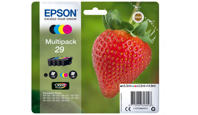 Epson Strawberry Multipack 4-colours 29 Claria Home Ink