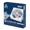 ARCTIC P12 PWM PST (White/Transparent) Pressure-optimised 120 mm Fan with PWM PST