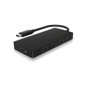 ICY BOX IB-HUB1429-CPD USB 3.2 Gen 2 (3.1 Gen 2) Type-C 10000 Mbit/s Black