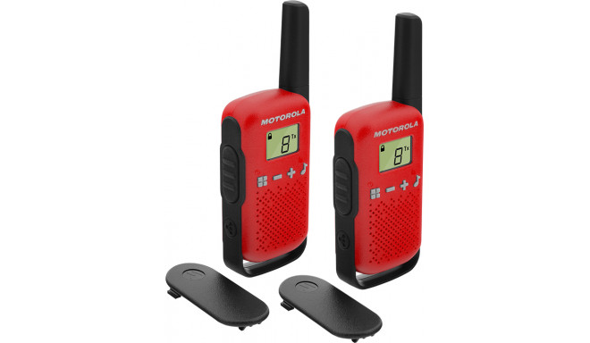 Motorola TALKABOUT T42 two-way radio 16 channels Black, Red