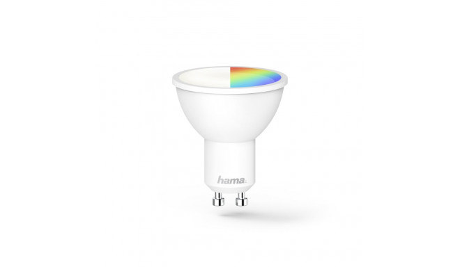 Lamp LED Hama GU10 6.5W RGBW, , valgustusnurk 120-kraadi, 2700K-6500K, WLAN juhtimine - Hama Voice/A