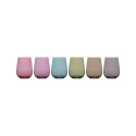 GLASS COLORFUL LAV 6PCS 475ML