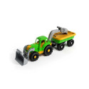 EARTHMOVING TRACTOR WITH TRAILER