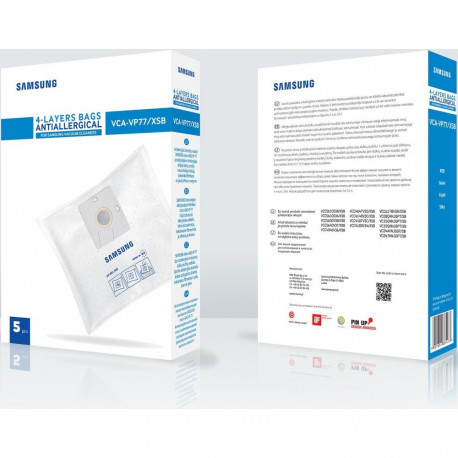 Samsung vacuum cleaner bag VCA-VP77/XSB