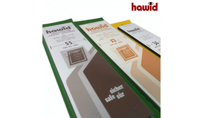 HAWID Stamp Mounts - Strips - Black 210x52