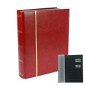 SAFE Stockbook with 60 Black Pages - Bordeaux