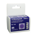 SAFE Square coin capsules - 10-pack - ∅ 19 mm (2 cent)