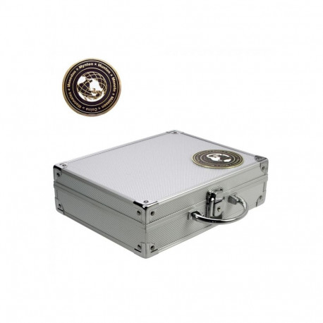 SAFE Alumiiniumist mündikohver eelkomplekteeritud - hõbedane