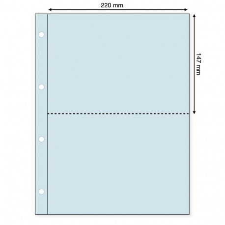 SAFE Compact A4 Two Pocket Transparent Page