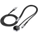HOCO wireless charger 2in1 Type C for Apple Watch + charging cable Lightning PD QC 3A CW54 1,2 m bla
