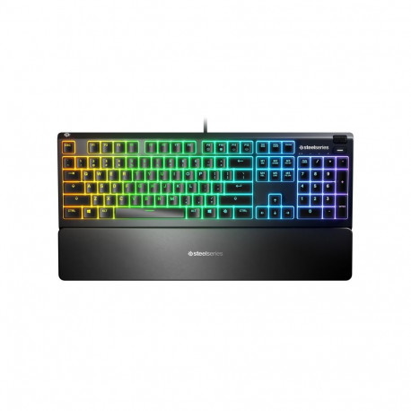 SteelSeries Apex 3 Gaming Keyboard, US Layout, Wired, Black SteelSeries Apex 3  Gaming keyboard, IP3