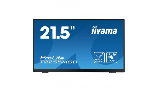 "54,5cm/21,5"" (1920x1080) iiyama ProLite T2255MSC-B1 16:9 FHD IPS Touch 5ms 60Hz HDMI DP Speaker Bl