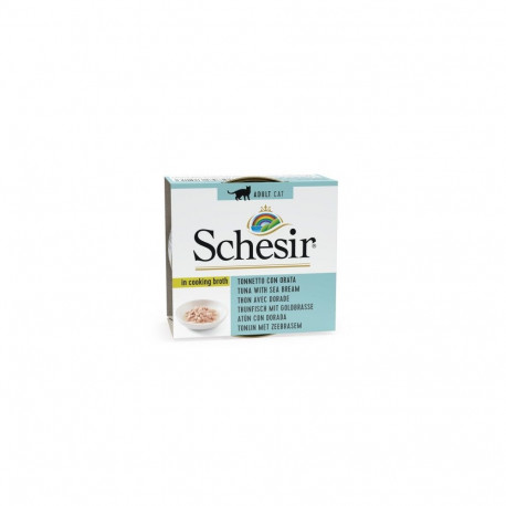 Schesir tuunikala + merikoger puljongis 70g märg toit kassidele