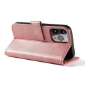 Magnet Case pro Samsung A15 s klopou a peněženkou - růžové
