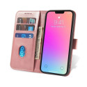Magnet Case pro Samsung A15 s klopou a peněženkou - růžové