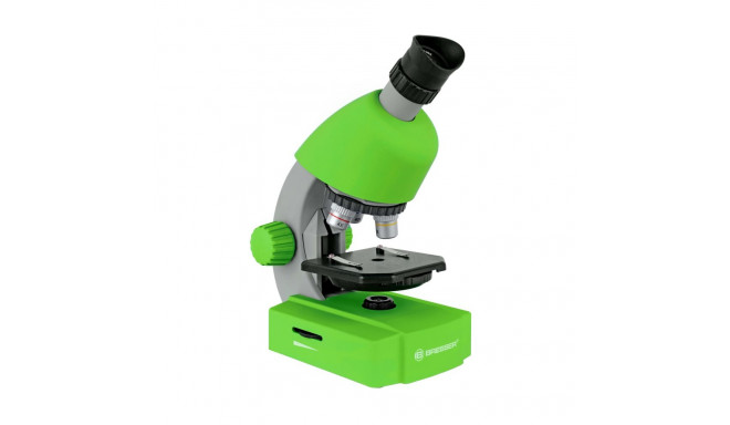 Microscope, Bresser Junior 40x-640x , Green with experiment kit, with phone adaptor