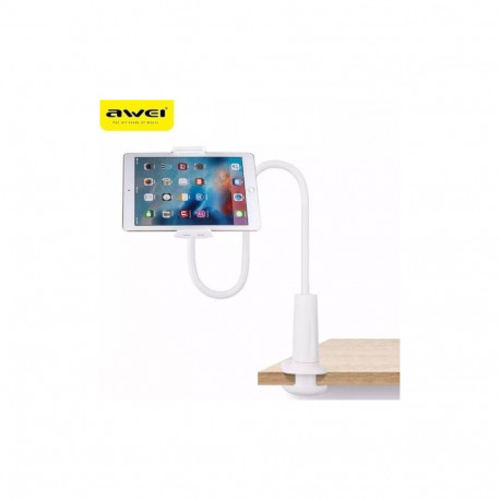 AWEI desk mount X3 4"-10.5" white long arm