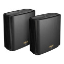 ASUS ZenWiFi AX XT8 (B-2-PK) wireless router Gigabit Ethernet Tri-band (2.4 GHz / 5 GHz / 5 GHz) Bla