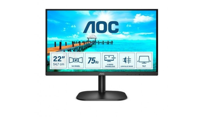 AOC B2 22B2H computer monitor 54.6 cm (21.5&quot;) 1920 x 1080 pixels Full HD LED Black