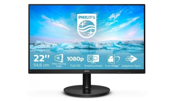 Philips V Line 221V8A computer monitor 54.6 cm (21.5&quot;) 1920 x 1080 pixels Full HD LCD Black