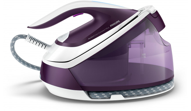 Philips PerfectCare Compact Plus GC7933/30, steam iron station (purple/white)