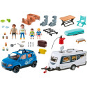 PLAYMOBIL 71423 Family Fun Caravan with Car, construction toy