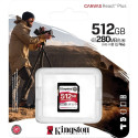 Kingston Canvas React Plus 512 GB SDXC Memory Card (UHS-II U3, Class 10, V60, A1)