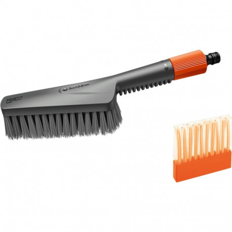 GARDENA Cleansystem washing set with hand brush M soft, washing brush (grey, incl. 10 soap sticks)