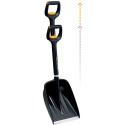 Fiskars X-series telescopic car snow shovel (black/orange)