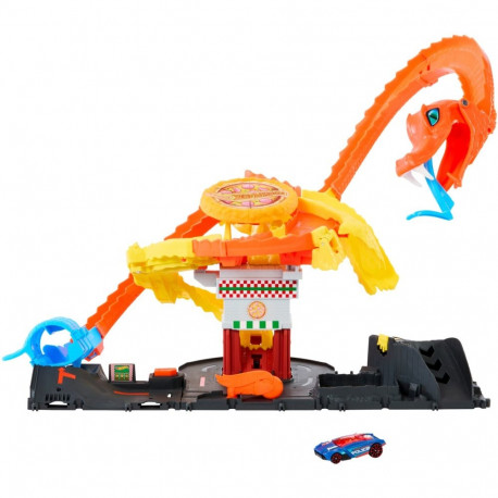 Hot Wheels City Cobra Slam Pizza Attack, racetrack (incl. 1 toy car)